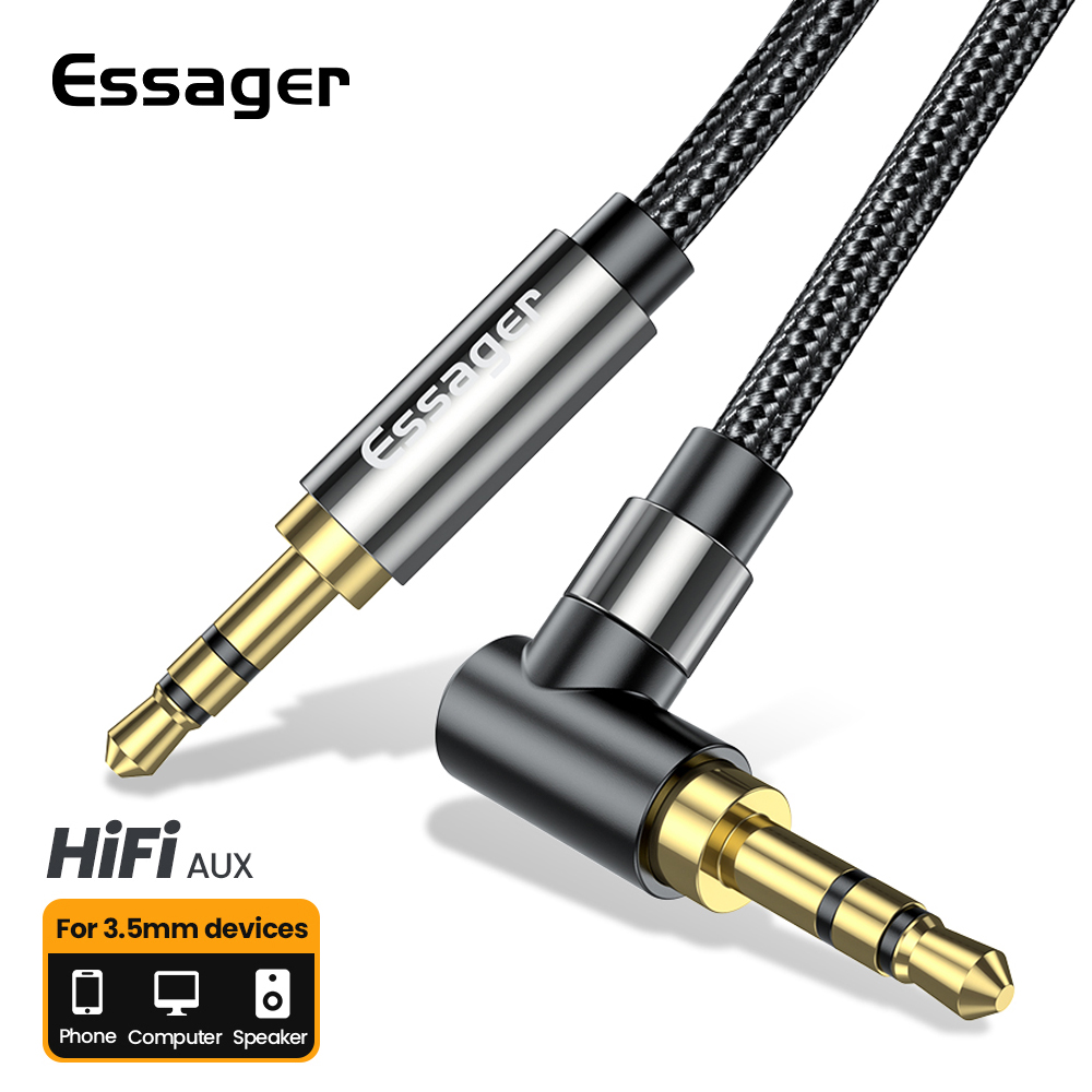 Audio Jumper Wire - Essager Aux Extension Cable 3.5mm Jack