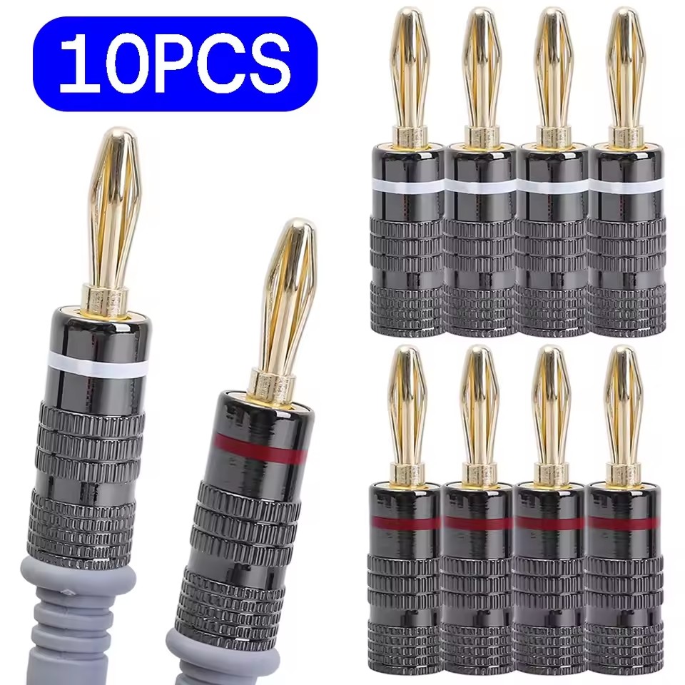 Banana Plug - 1-10Pcs No Solder Banana Plug 4mm