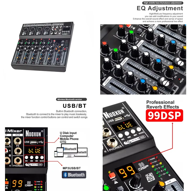 Audio Interface - Audio Mixer Sound Board Console Desk