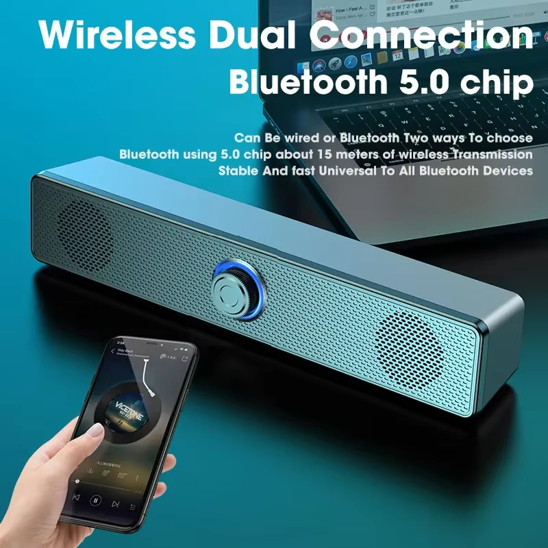 Speaker Wire - Bluetooth 5.0 4D Surround Soundbar Wired