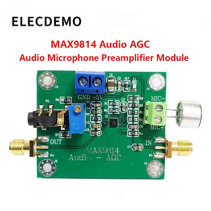 Audio Amplifier Board - Electret Mic AGC Amplifier Module, Auto