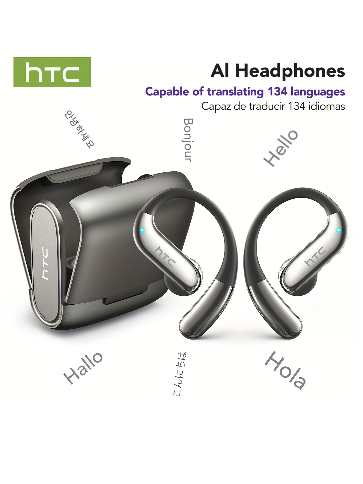 Subwoofer - Open-ear Bluetooth Headphones HTC 30 Hrs