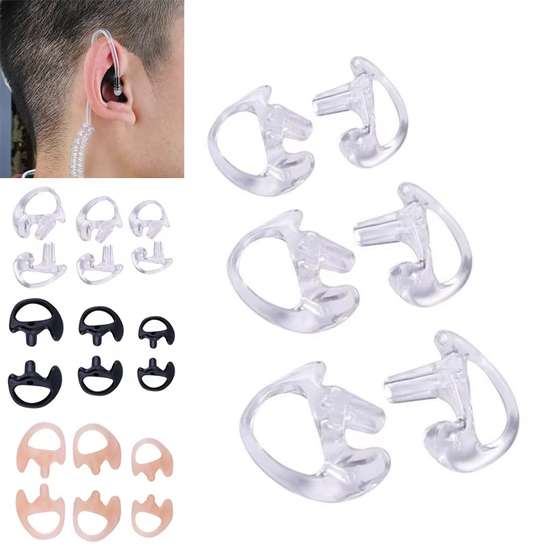 Diy Headphone - 2PCS Ear Molds Soft 2-Way Radio