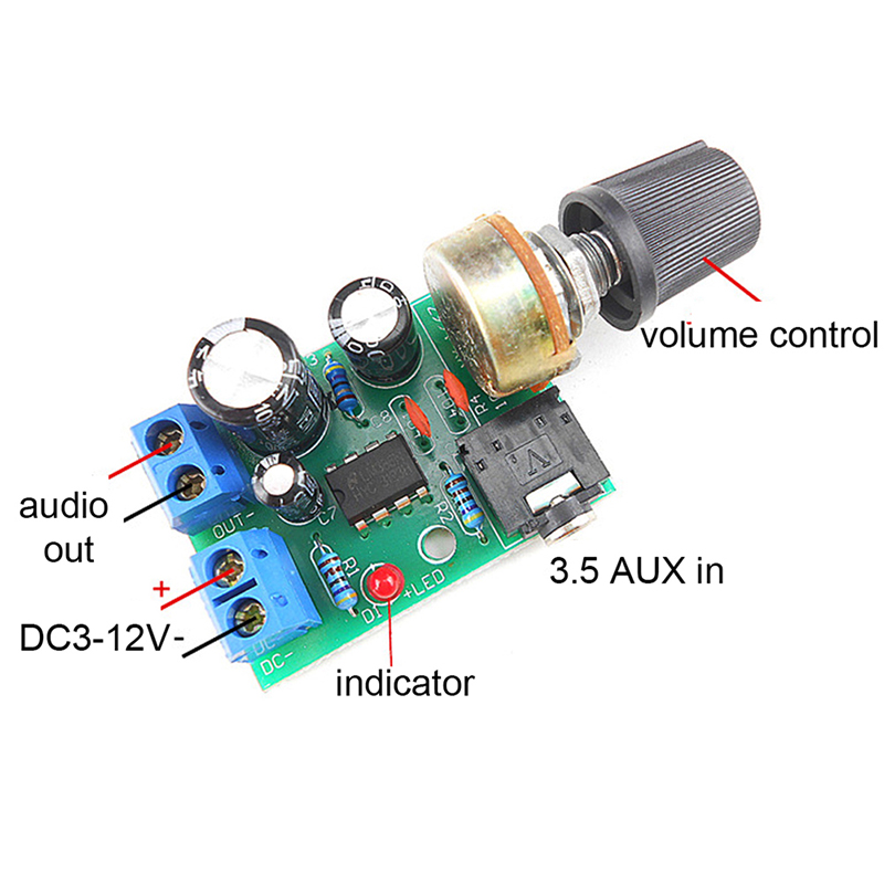 Volume Control Board - 【C】LM386 10W Audio Amplifier Board Mono