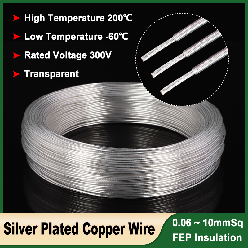 Audio Jumper Wire - 1~100m Clear Sq 0.06 ~ 10mm