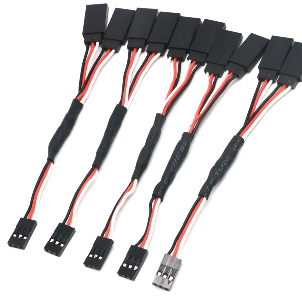 Rca Cable - 5PCS 100/150/200/300/500mm RC Servo Y Extension