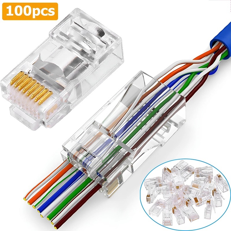 Rj45 Jack - 100pcs Cat6 Cat6e CAT5e RJ45 Connector