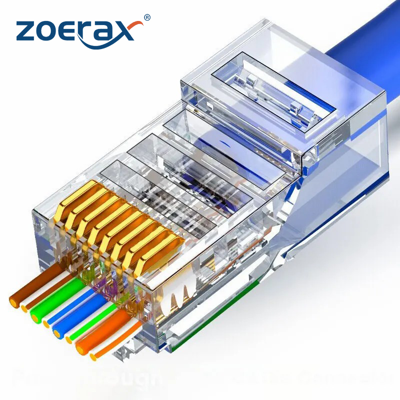 Rj45 Jack - ZOERAX 50/100 PCS RJ45 Pass Through
