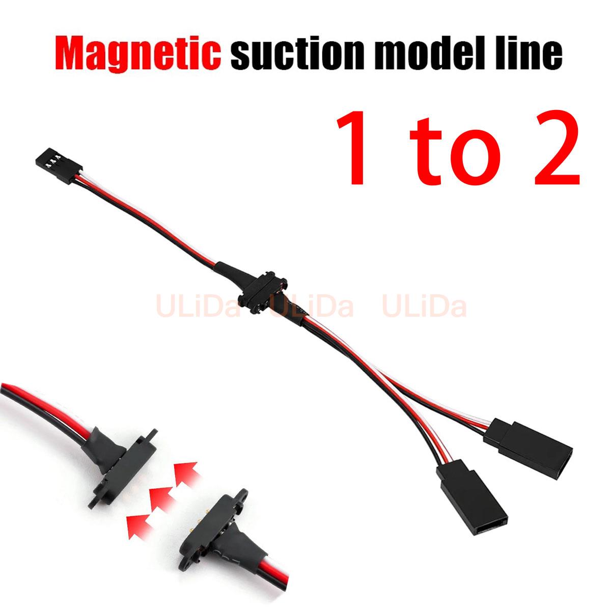 Rca Cable - 3-Pin Magnetic Snap-on 1 to 2