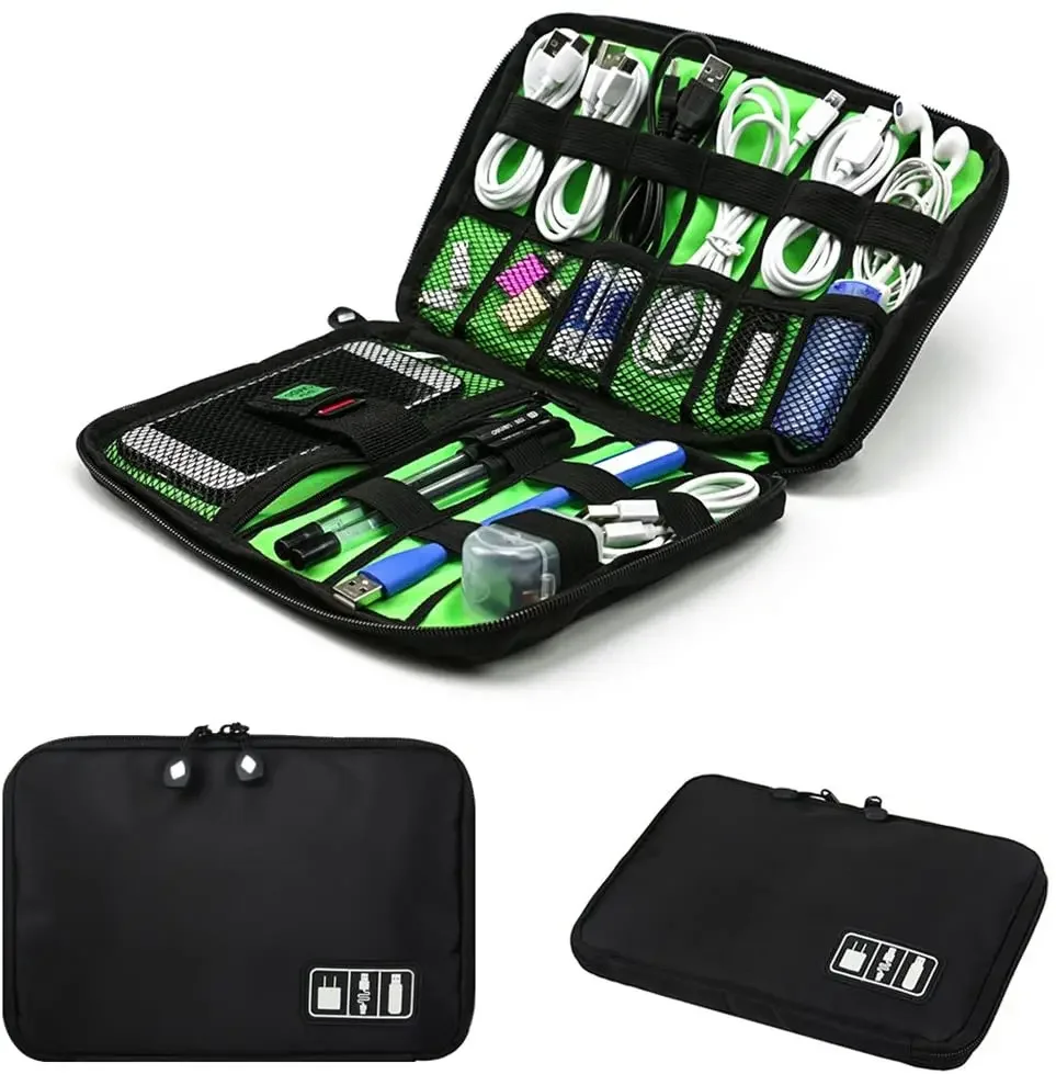 Diy Headphone - Cable Organizer Storage Bags System Kit