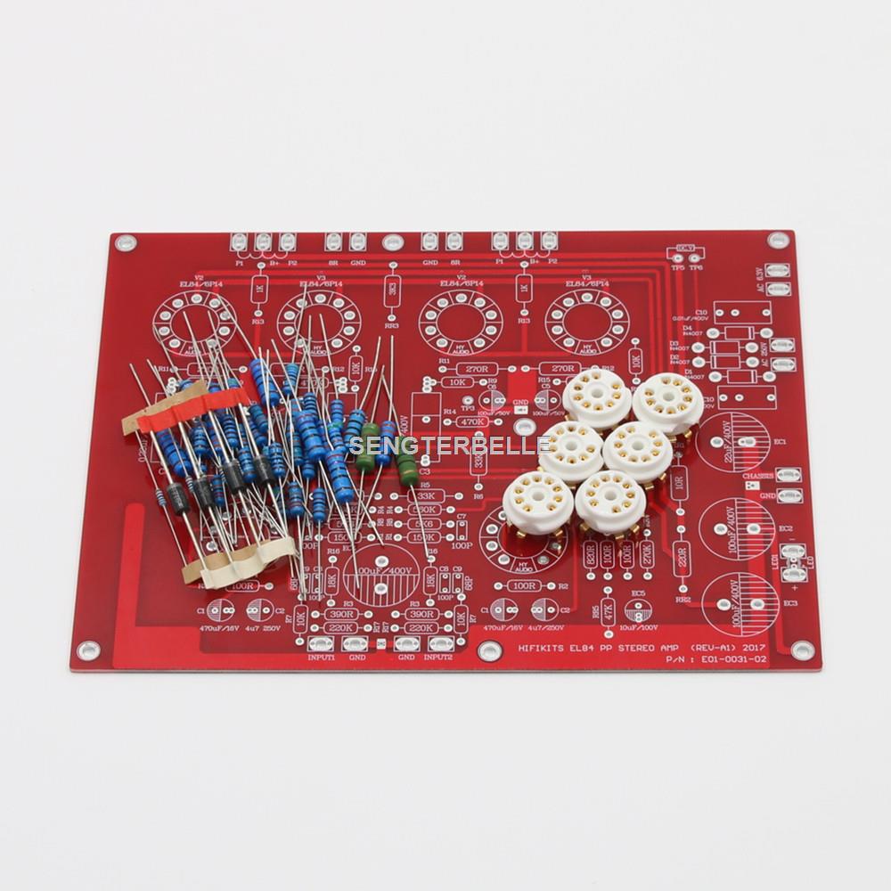HiFi EL84 +ECF80 Stereo Push-P - Audio Amplifier Board review and price