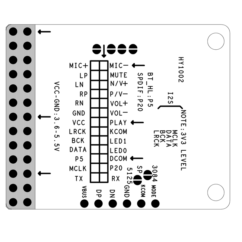 A46M-QCC3034 Bluetooth 5.1 APT - Sbc Audio Amplifier review and price