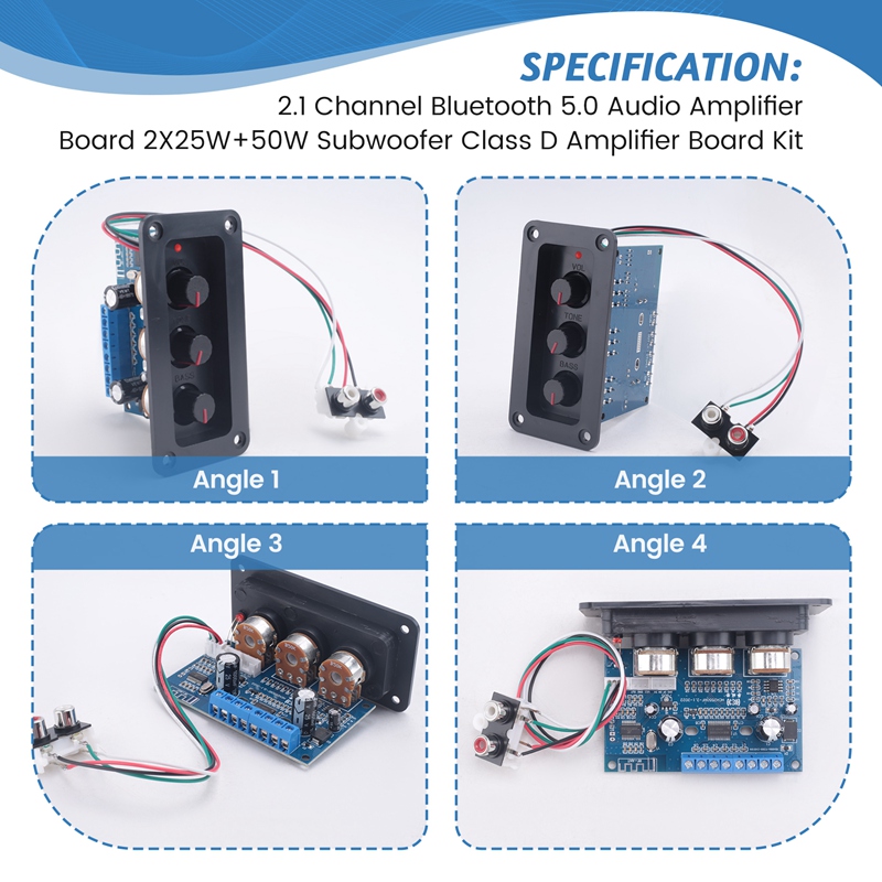 2.1 Channel Bluetooth 5.0 Audi - Audio Amplifier Board review and price