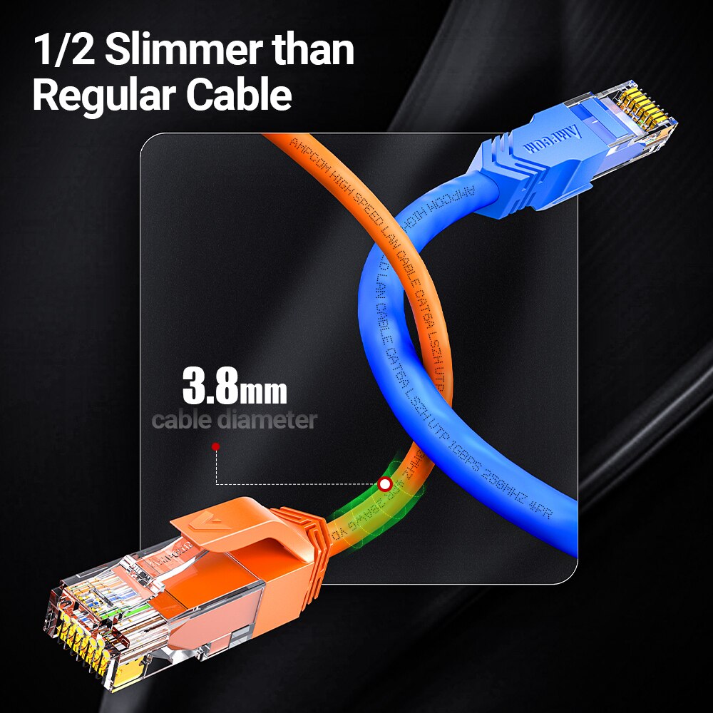 AMPCOM Ultra Slim Cat6a Networ - Rj45 Jack review and price