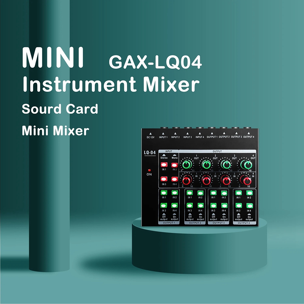 (MEOF] -LQ04 4-Channel Mixer 4 - Audio Interface review and price
