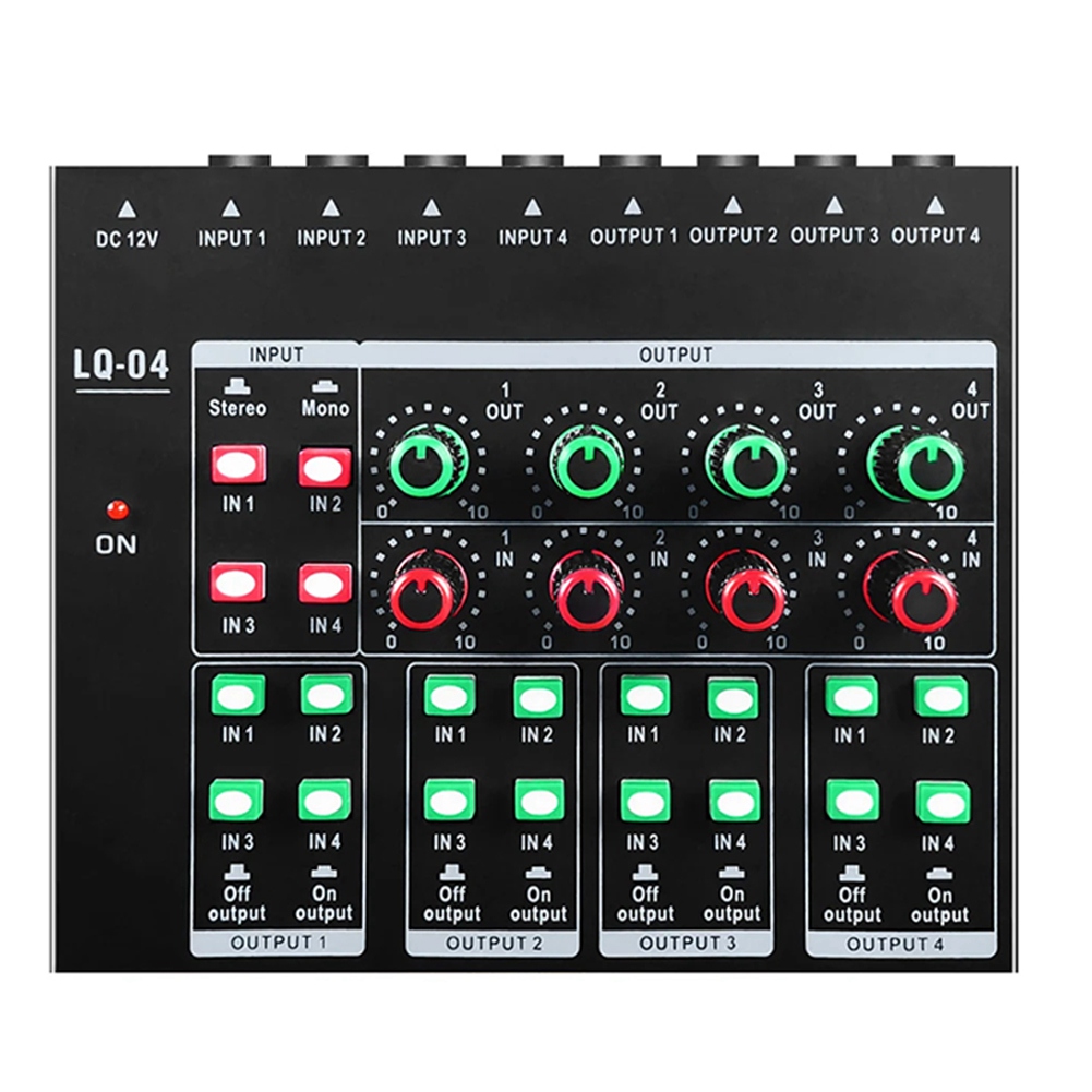 (MEOF] -LQ04 4-Channel Mixer 4 - Audio Interface review and price