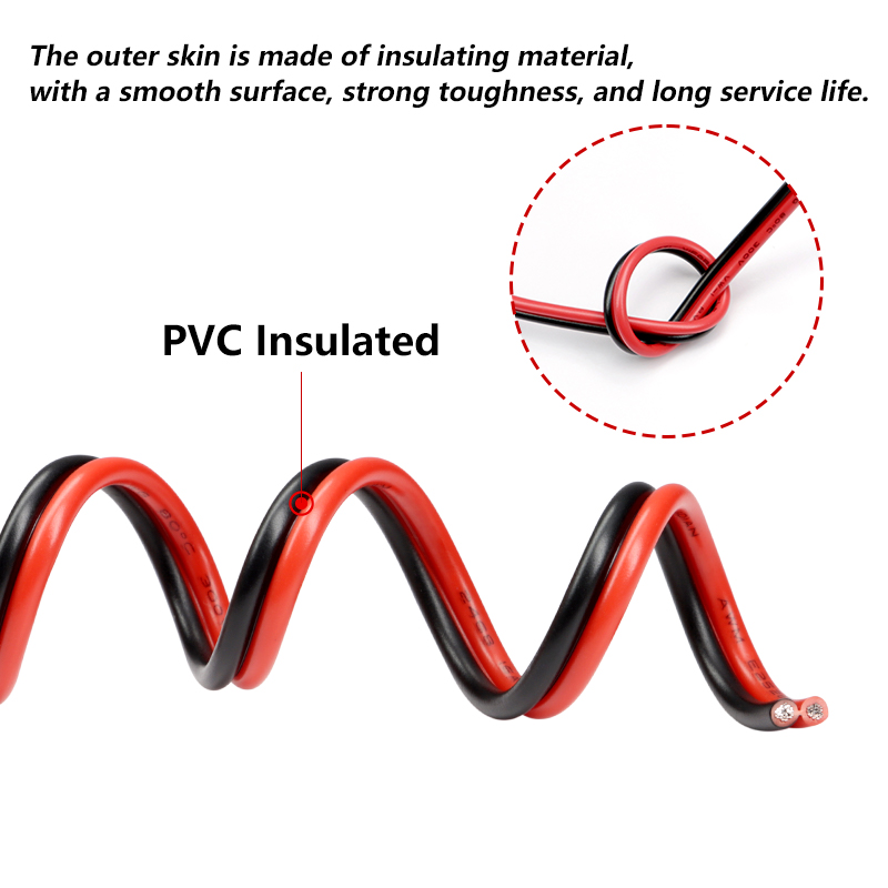 2 ~ 50m 2Pin Electrical Wires  - Audio Jumper Wire review and price