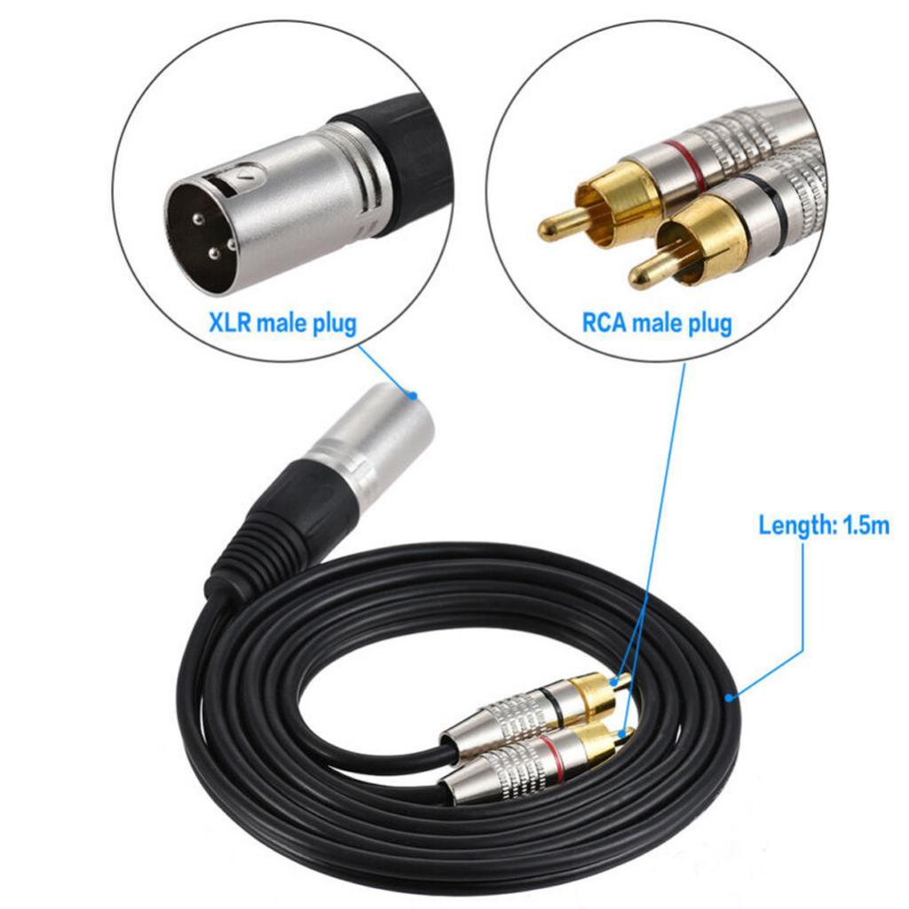 XLR Audio Splitter Cable to Rc - Rca Cable review and price