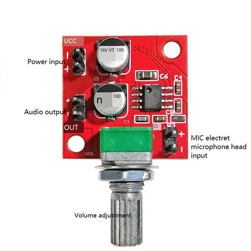 -[A51I Digital]LM386 Electret  - Audio Amplifier Board review and price