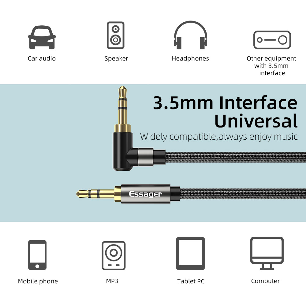 Essager Aux Extension Cable 3. - Audio Jumper Wire review and price