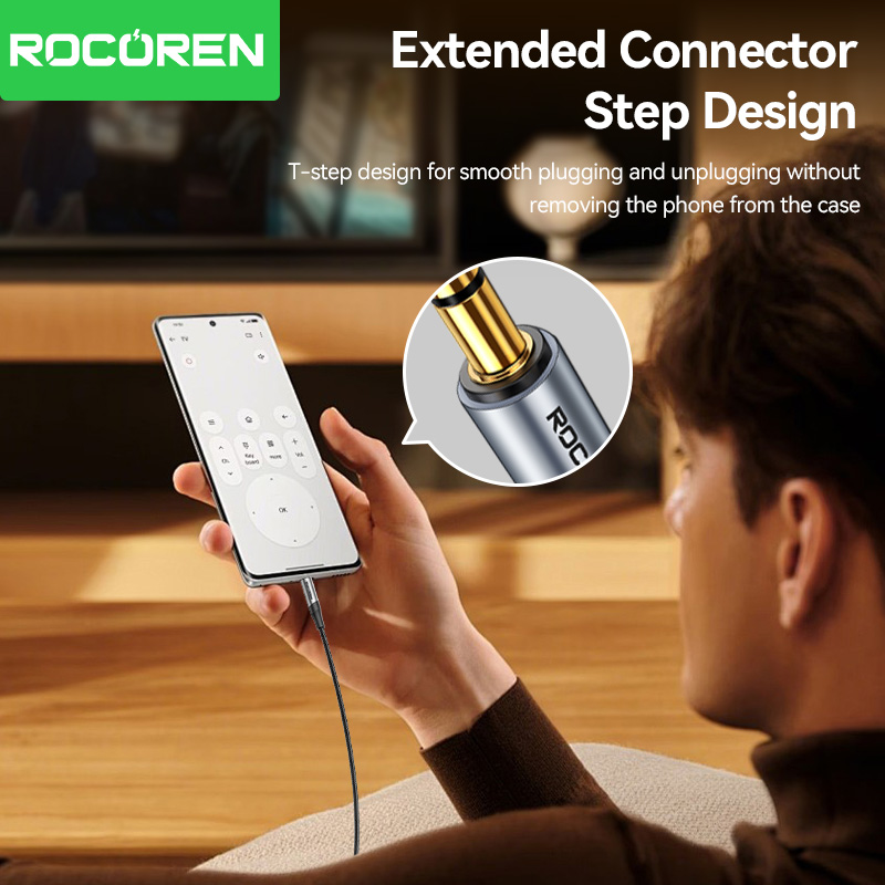 Rocoren 3.5 mm Jack Aux Audio  - Audio Jumper Wire review and price