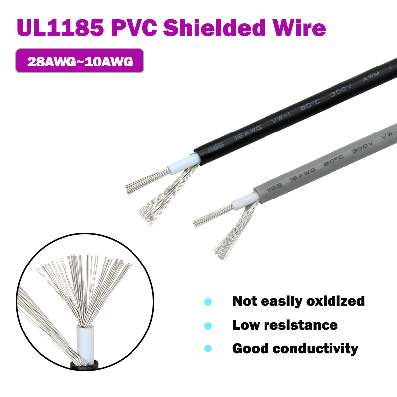 1~10M UL1185 PVC Shielded Wire - Audio Jumper Wire review and price