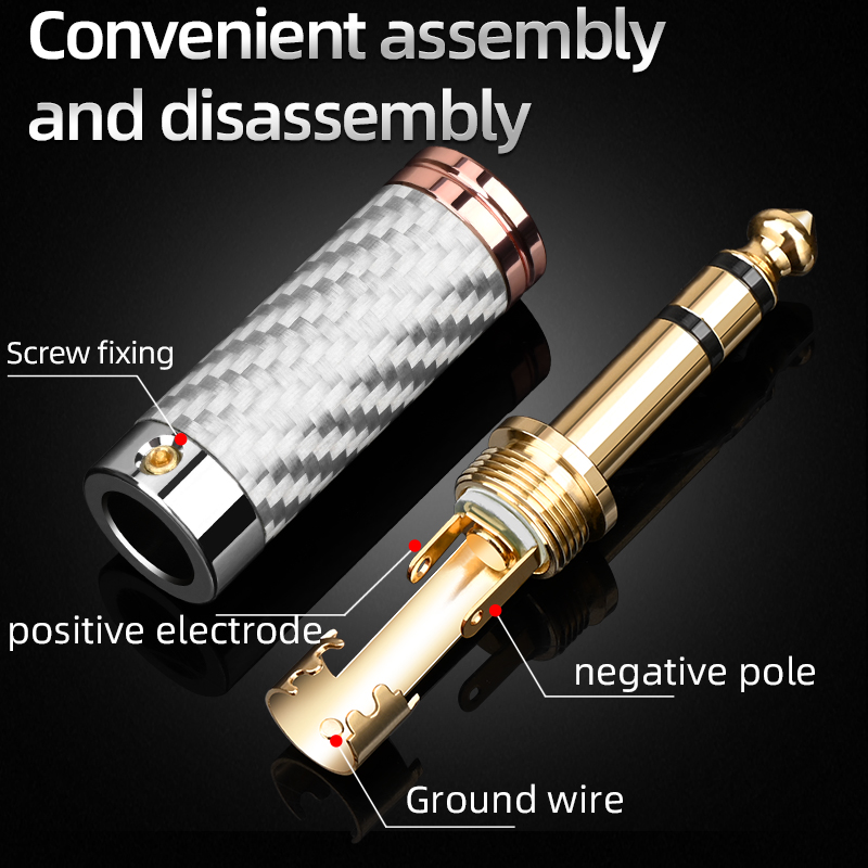 ATAUDIO 4PCS 6.5mm Plug Rhodiu - Trs Cable review and price