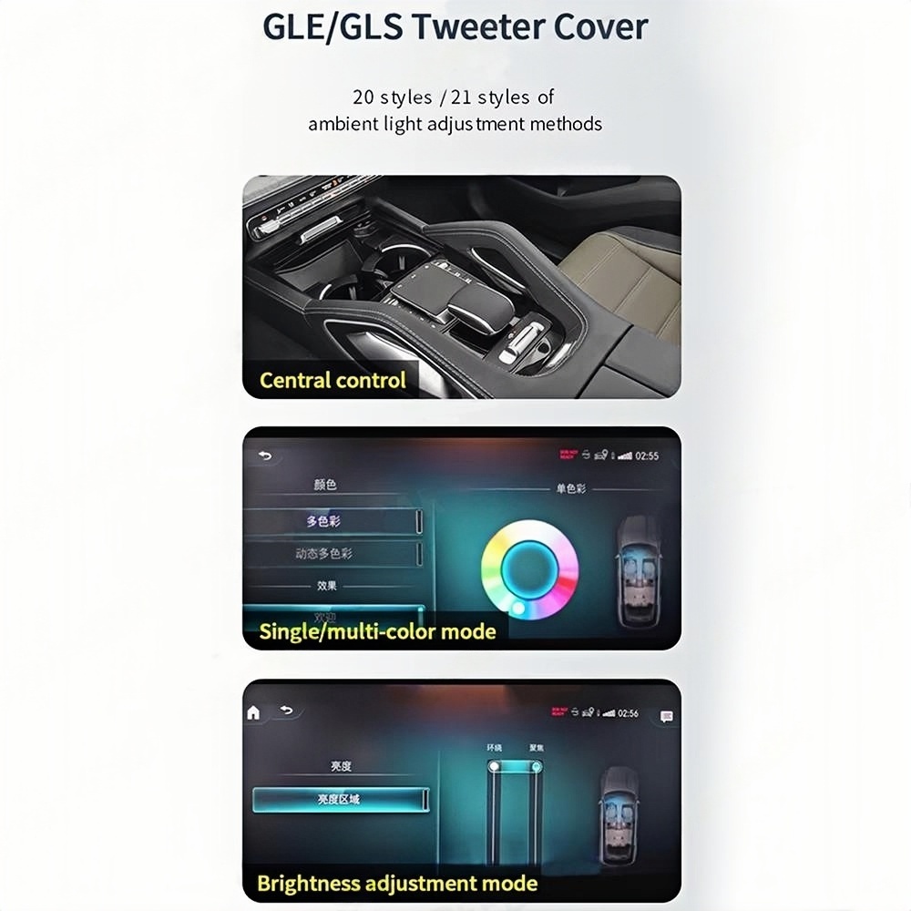 64 Colors LED For Mercedes Ben - Tweeter review and price