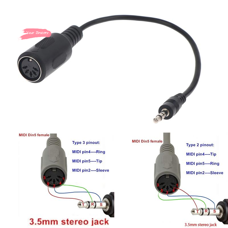 Y-MIDI Din 5 To 3.5mm TRS Conv - Trs Cable review and price