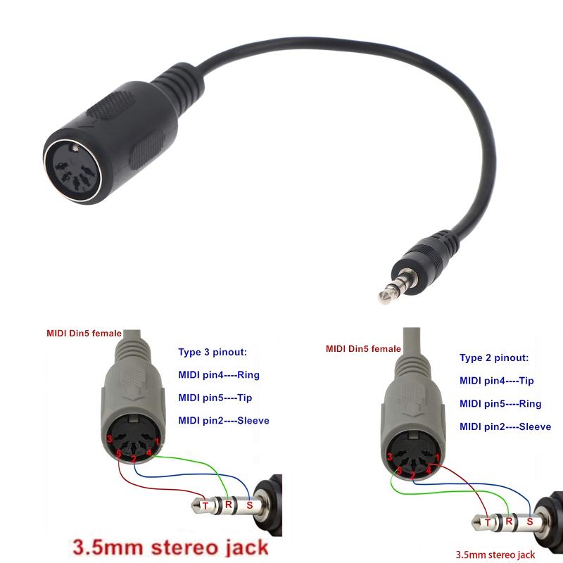 Hot Sale MIDI Din 5 To 3.5mm T - Trs Cable review and price
