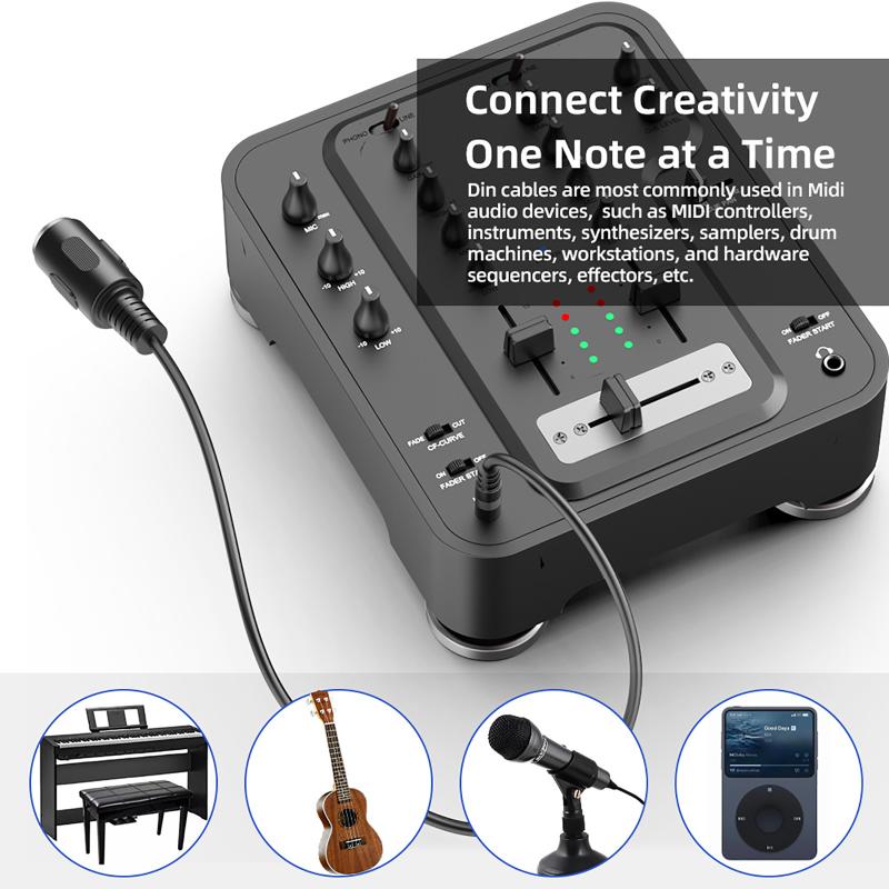 Hot Sale MIDI Din 5 To 3.5mm T - Trs Cable review and price