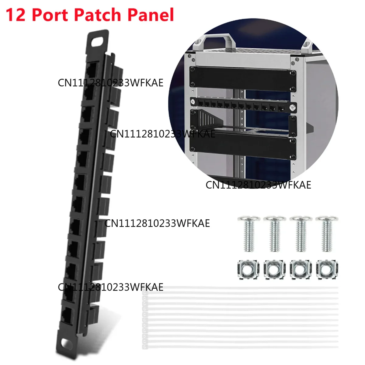 Cat6A 12 Port Patch Panel Full - Rj45 Jack review and price