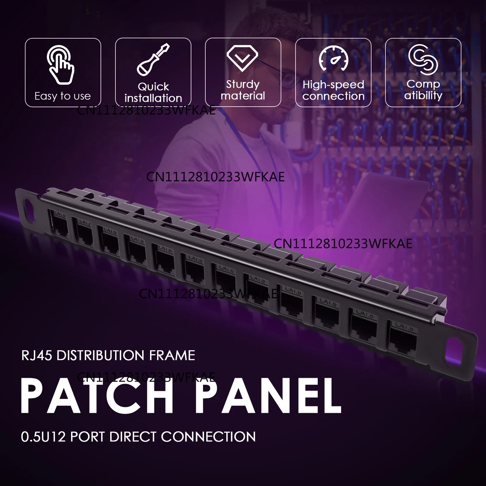 Cat6A 12 Port Patch Panel Full - Rj45 Jack review and price
