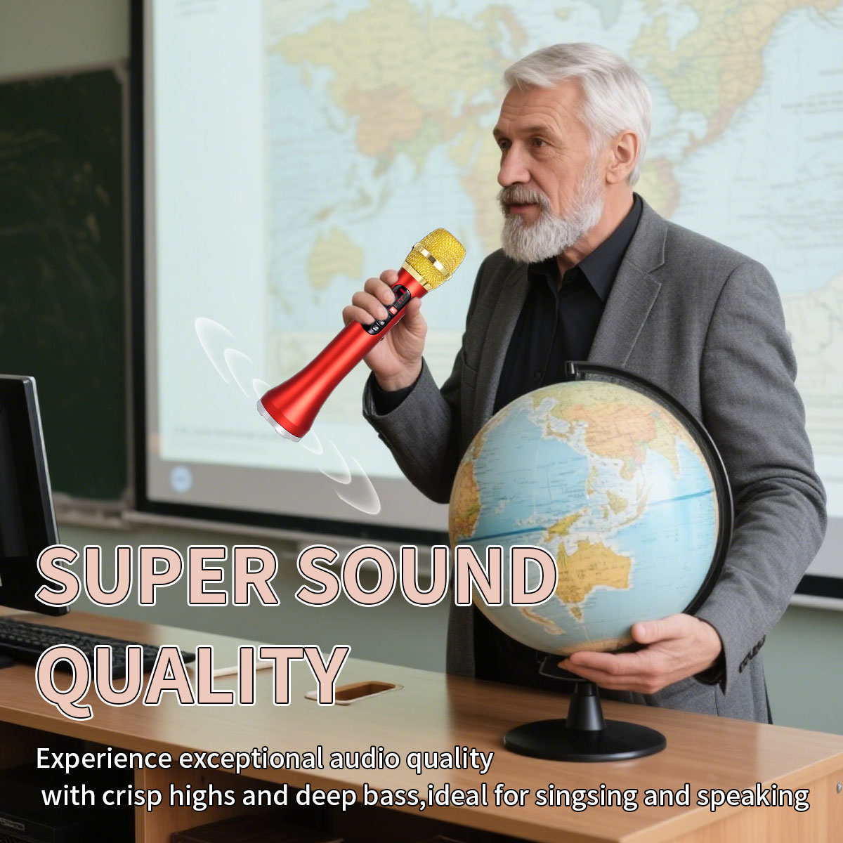 1 Piece of 28cm 25W/Pc Karaoke - Condenser Microphone Kit review and price