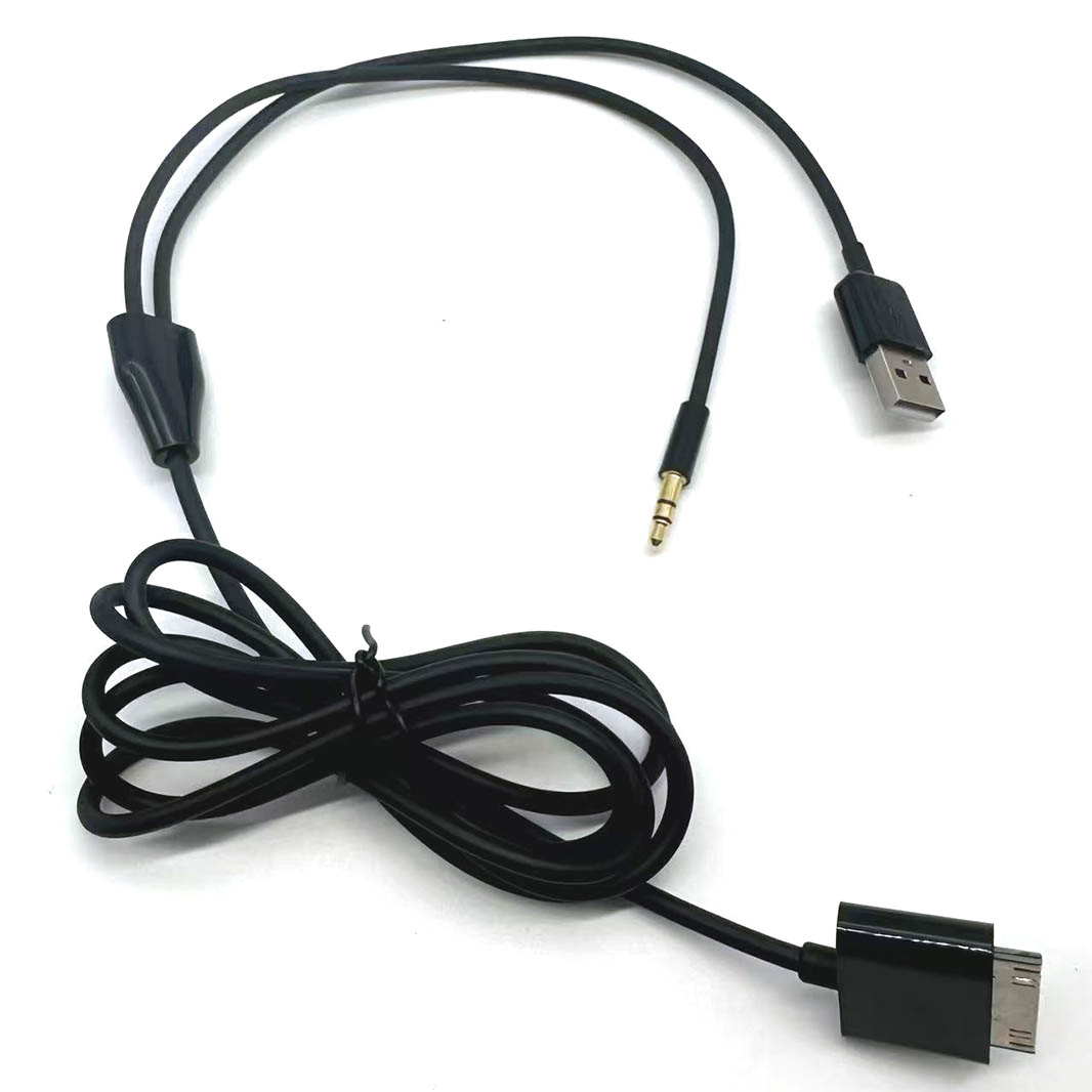 1pcs 30Pin to 3.5mm Car AUX Au - Audio Jumper Wire review and price